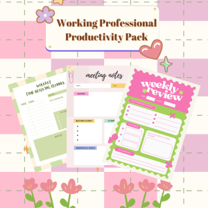 working professional productivity pack