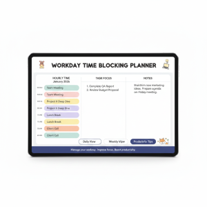 Daily Task Checklist (Digital)